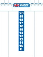 Whiteboard scoreb.Winmau 40x30 